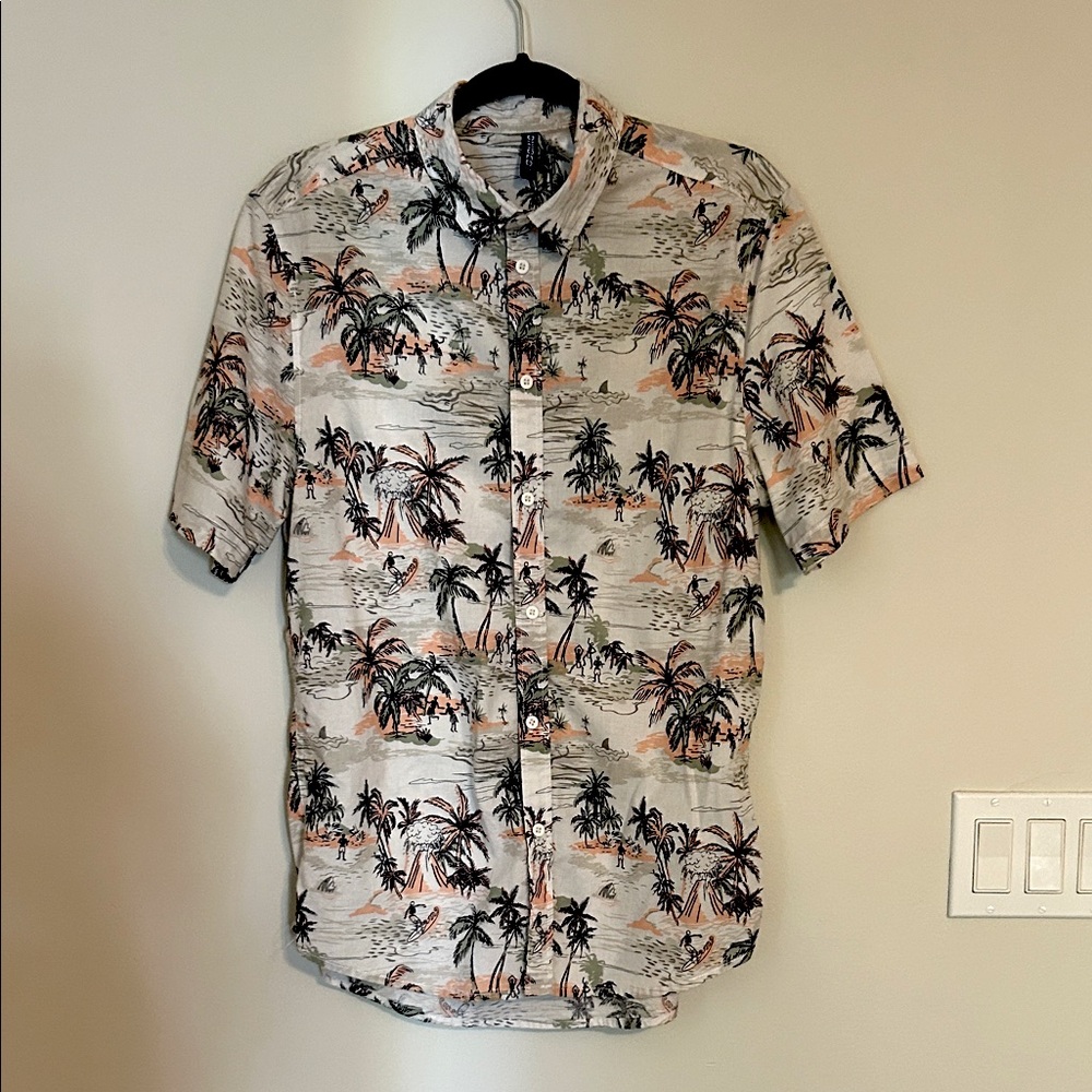 Tropical Print Men's Shirt